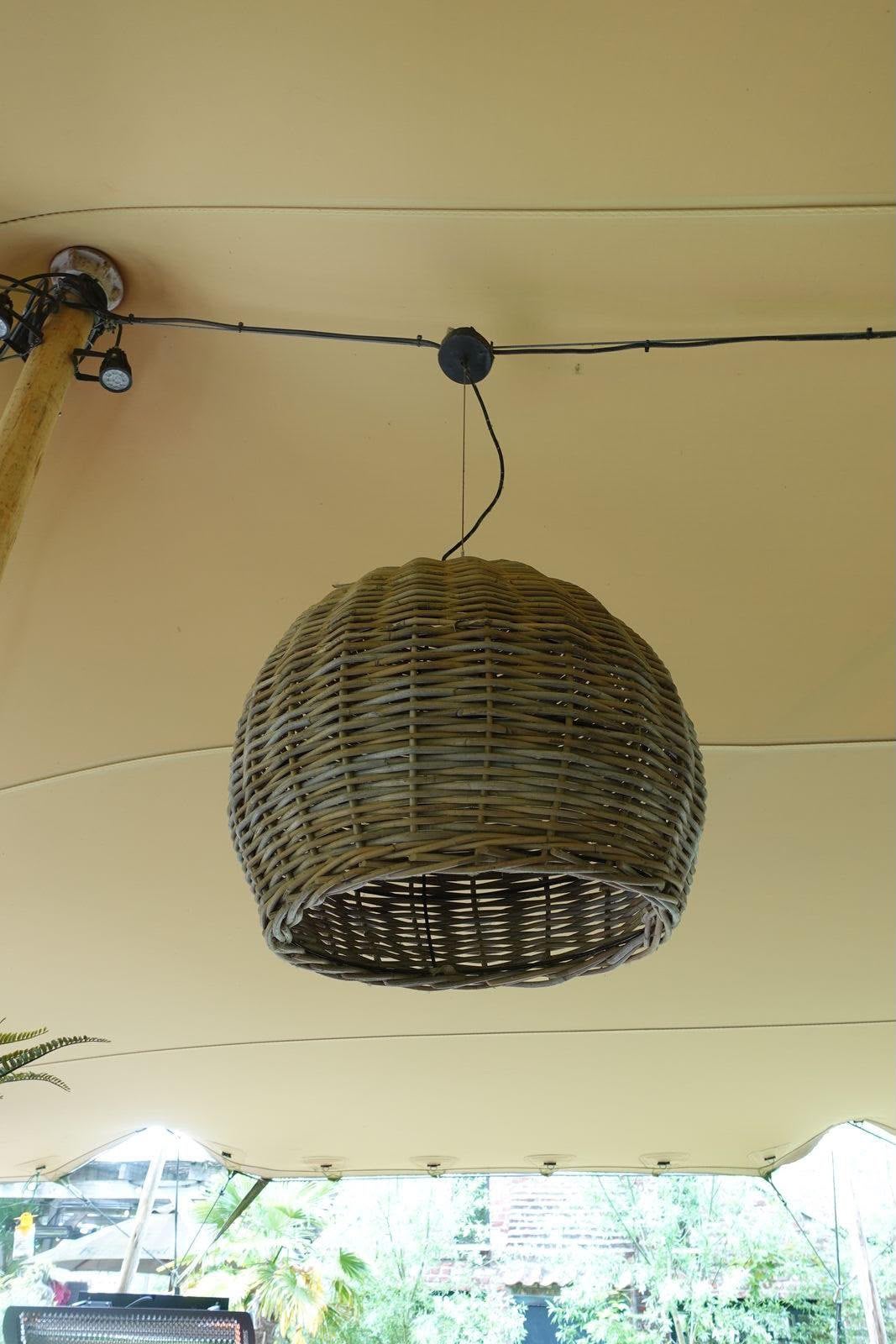 Rotan hanglampen, Enlèvement, Utilisé, Bois