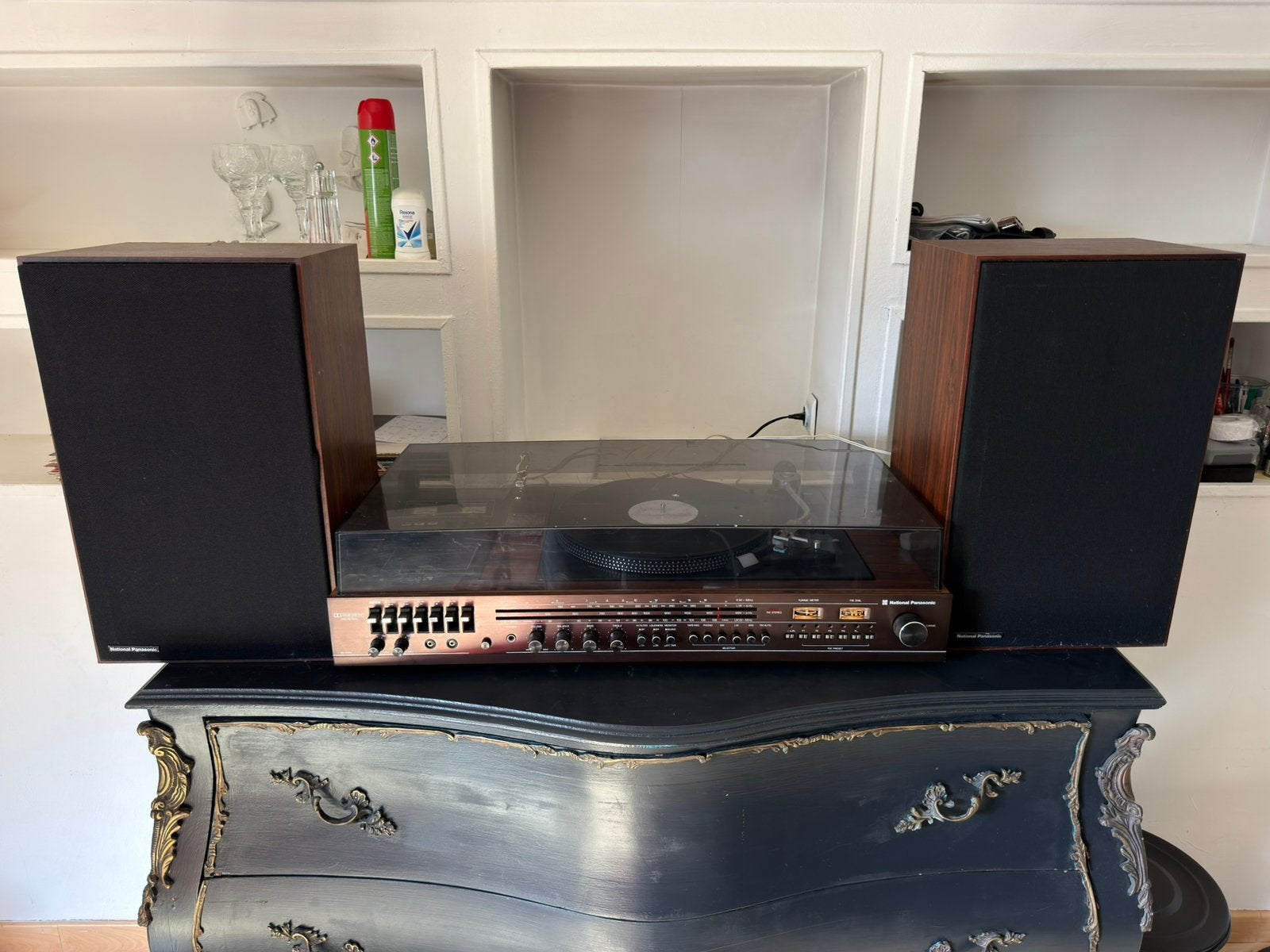 Vintage National Panasonic SG-3090L platenspeler + stereo, TV, Hi-fi & Vidéo, Tourne-disques, Enlèvement, Utilisé, Tourne-disque