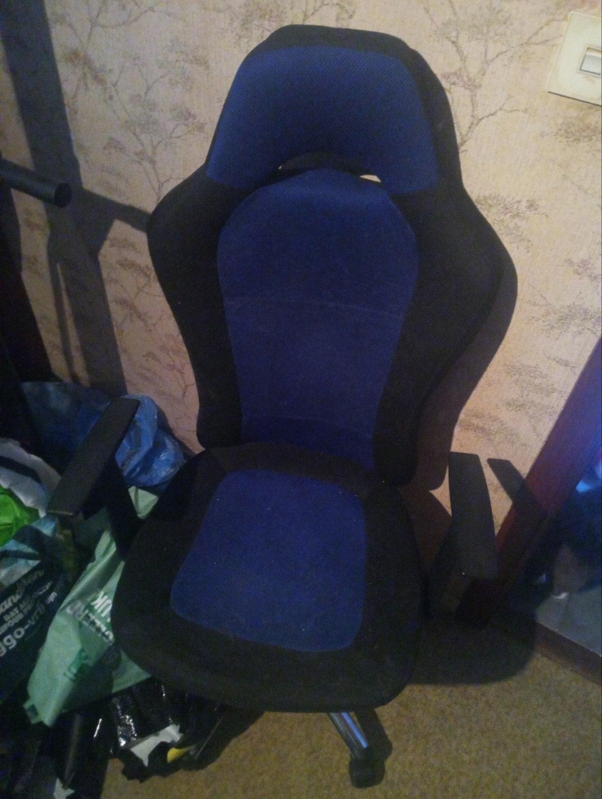 chaise de bureau, Maison & Meubles, Enlèvement, Utilisé, Ergonomique, Bleu