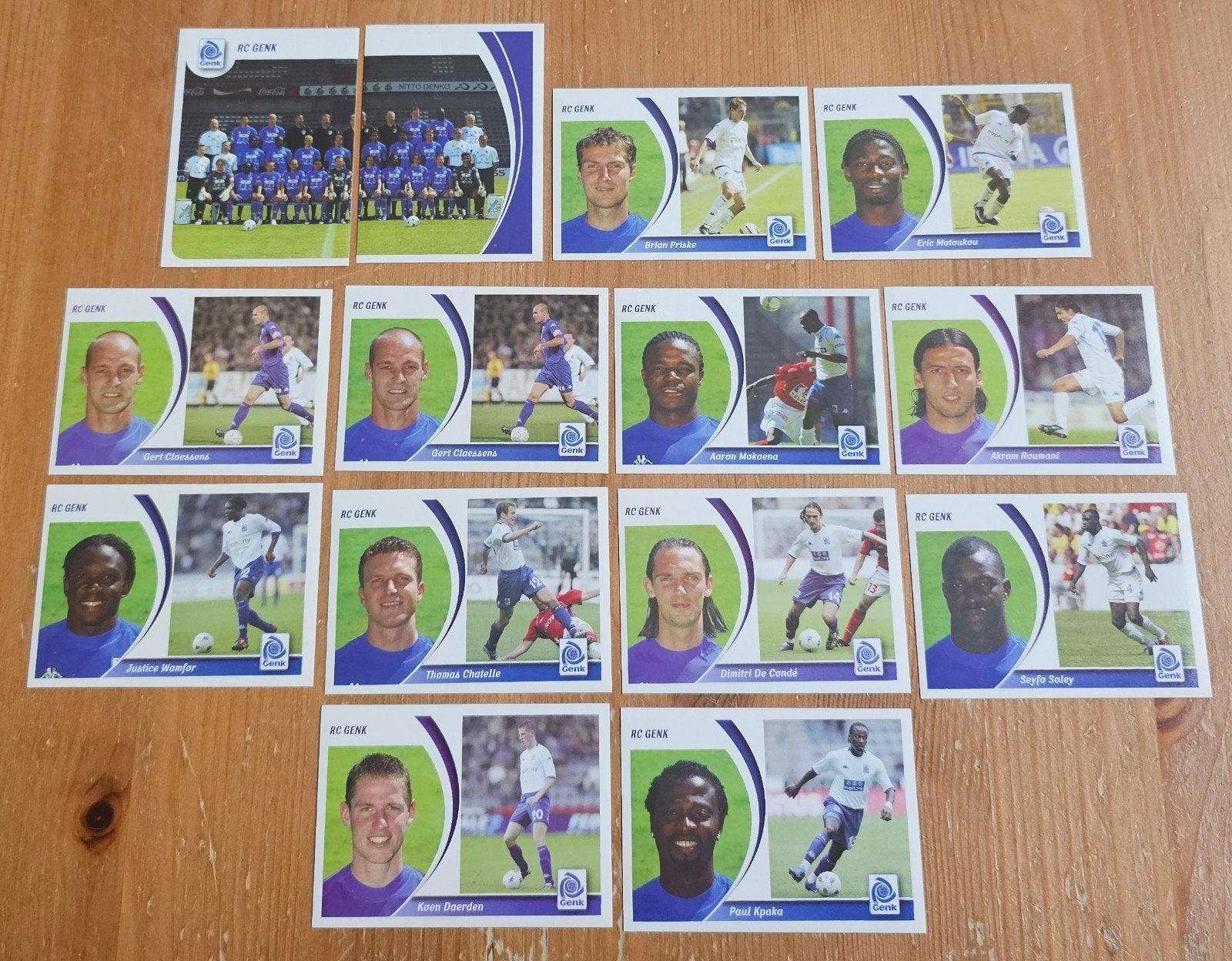 Panini Football 2005 KRC Genk Ongebruikt Voetbal!, Ophalen of Verzenden, Zo goed als nieuw, Meerdere stickers