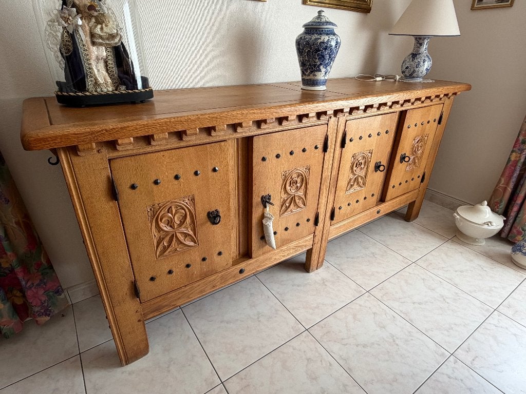 Complete massieve eetkamer, Huis en Inrichting, Ophalen, Gebruikt, Klassiek, 6 tot 8 stoelen