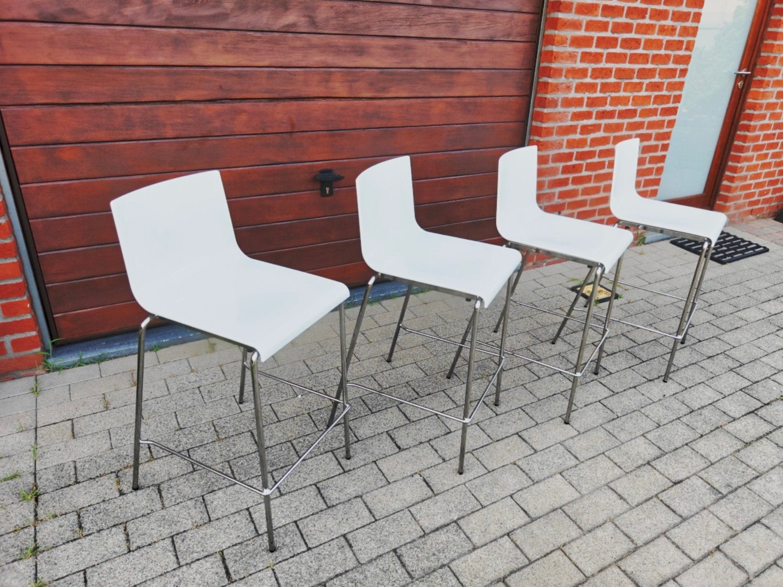 4 chaises hautes PEDRALI Kuadra de très bonne qualité, Maison & Meubles, Enlèvement, Comme neuf