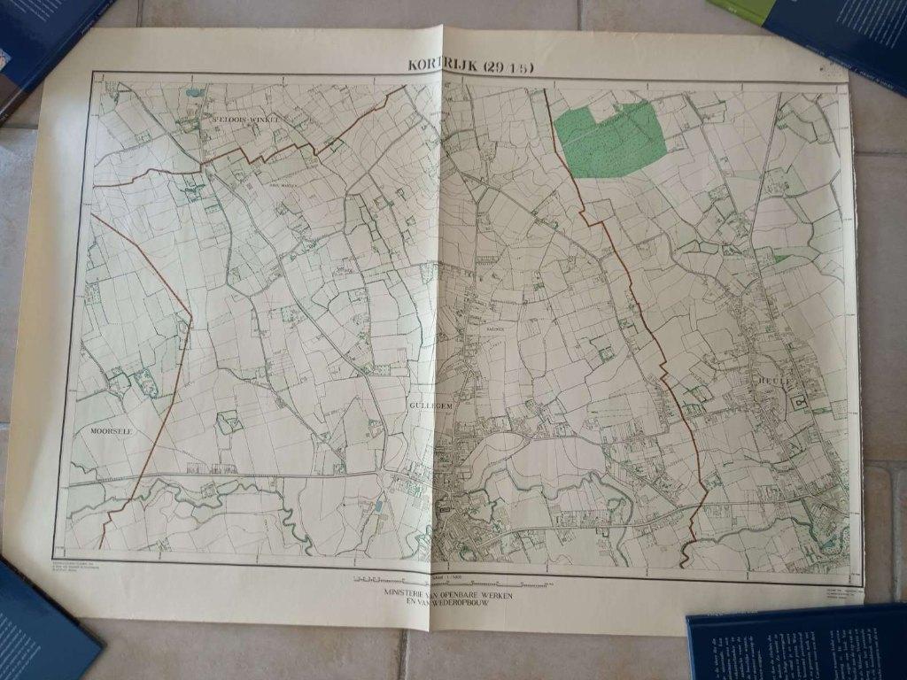 Topografische kaart Kortrijk 29/1/5, Livres, Atlas & Cartes géographiques, Enlèvement ou Envoi, Belgique, Utilisé, Carte géographique