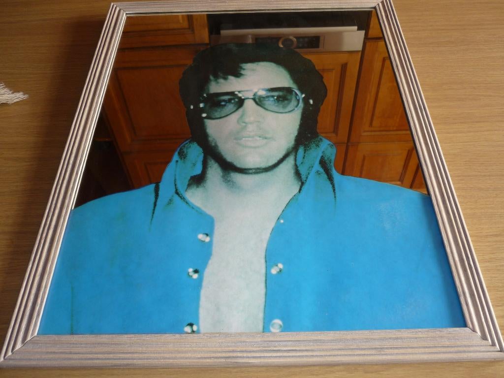 Spiegel met Elvis Presley, Verzamelen, Ophalen of Verzenden