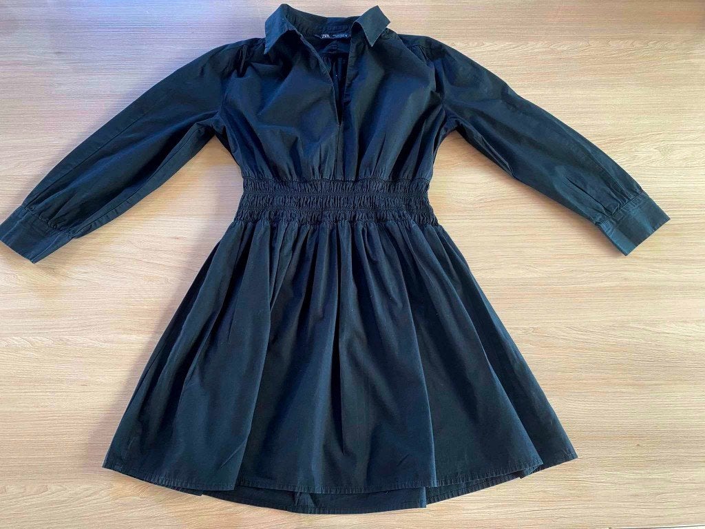 zwarte tuniek - Zara - maat small / S, Kleding | Dames, Zwart, Ophalen of Verzenden, Maat 36 (S), Gedragen