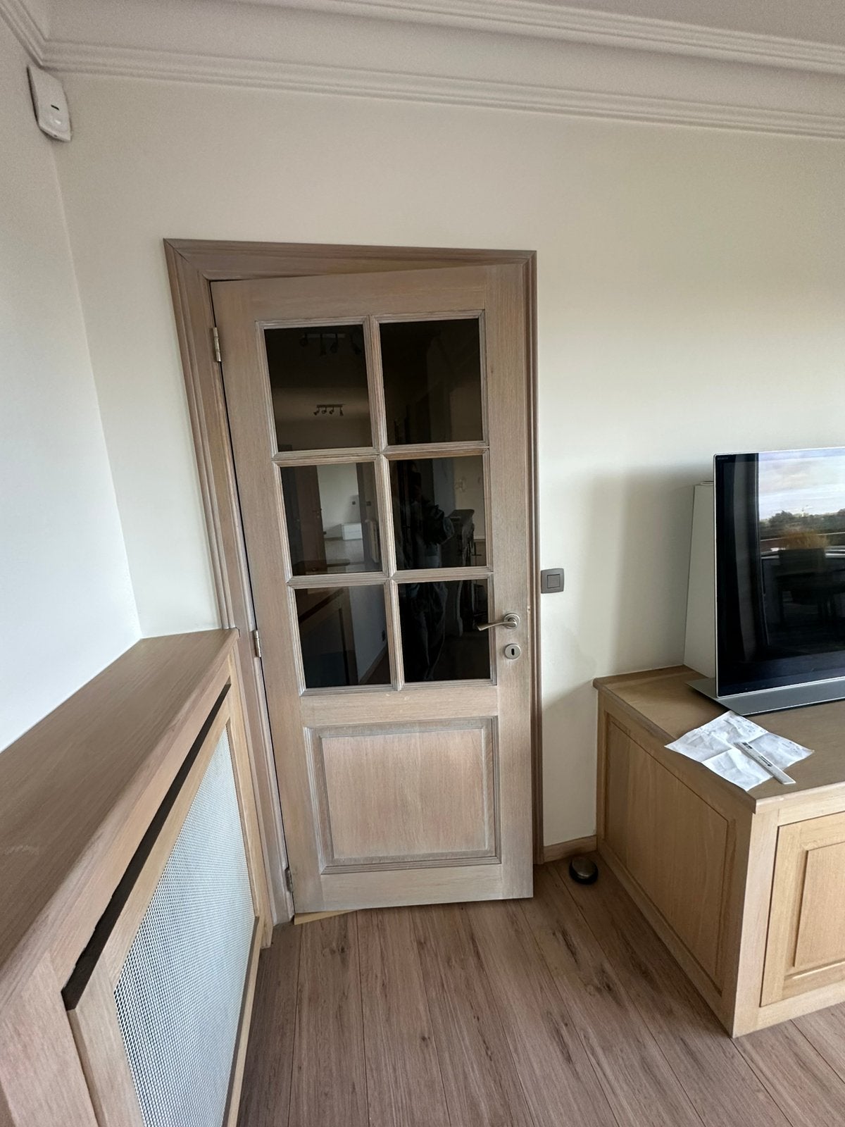 7 massief eiken deuren – cottage stijl – met omlijstingen, Enlèvement, Comme neuf