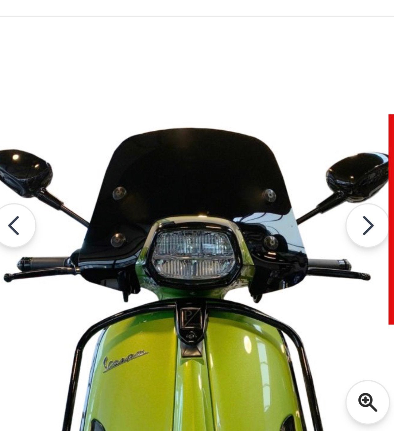 Gezocht Kort windscherm Vespa sprint, Ophalen, Zo goed als nieuw