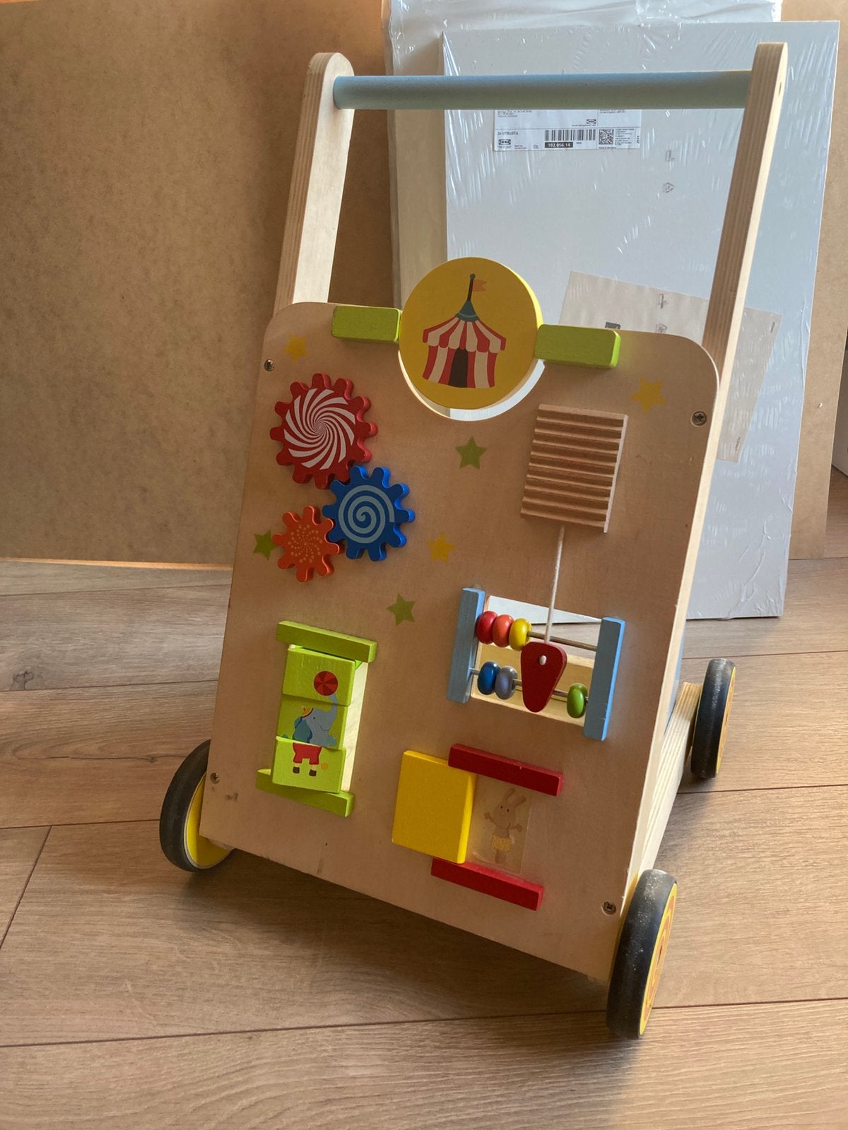 houten loopwagentje, Kinderen en Baby's, Ophalen, Gebruikt