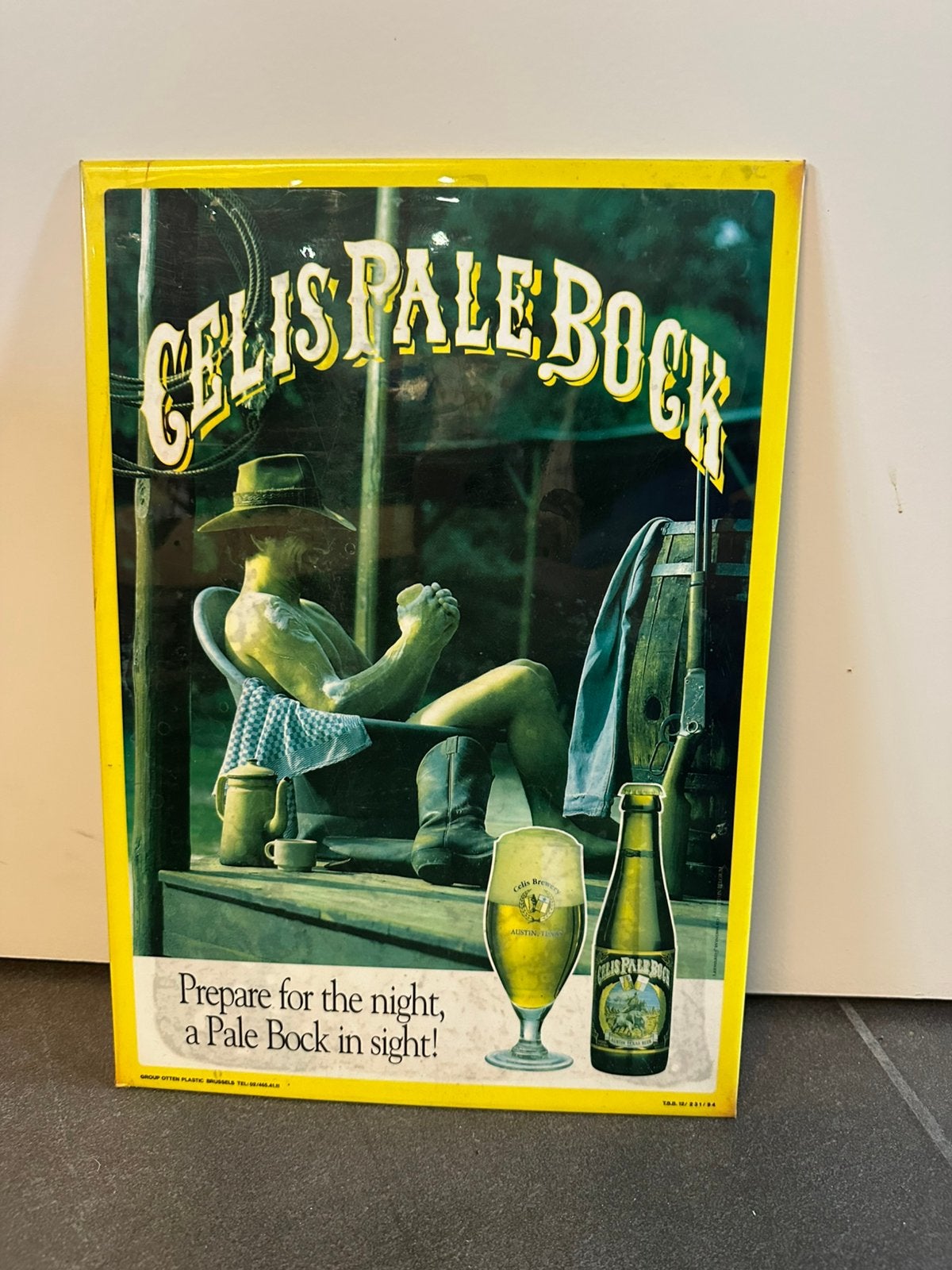 Celis pale bock reclamebord, Verzamelen, Ophalen of Verzenden, Zo goed als nieuw, Reclamebord