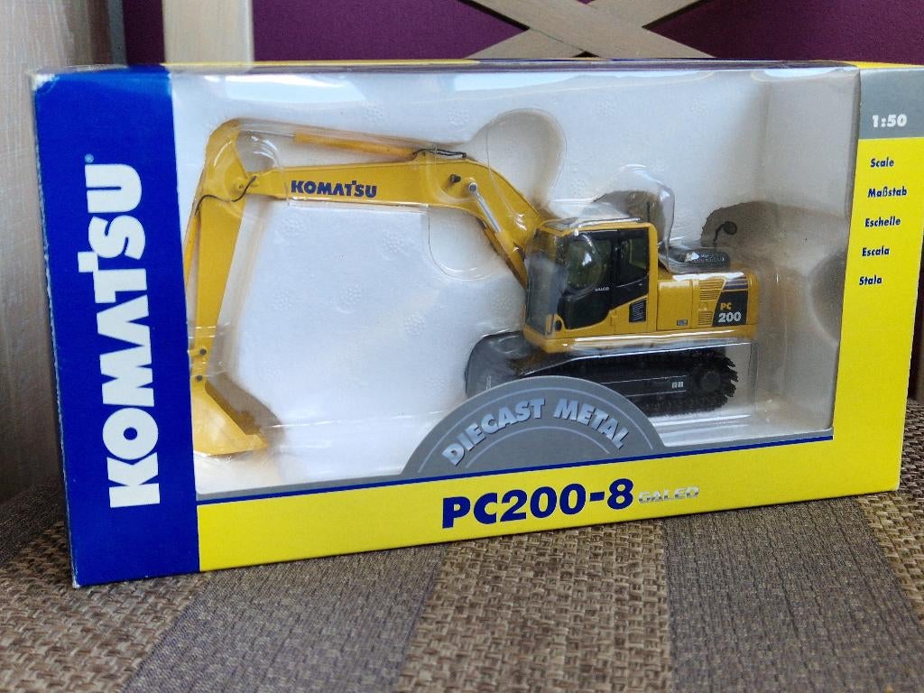 Komatsu PC200-8 Excavator 1:50 Galeo nZG grue chantier, Envoi, Neuf, Grue, Tracteur ou Agricole, NZG