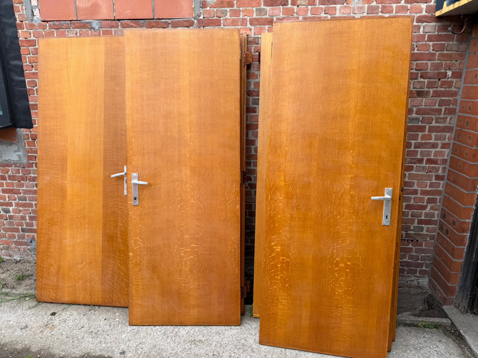 11 binnendeuren, 10 deurkaders, deurbeslag en klinken, Doe-het-zelf en Bouw, Deuren en Vliegenramen, Ophalen, Gebruikt, Minder dan 80 cm