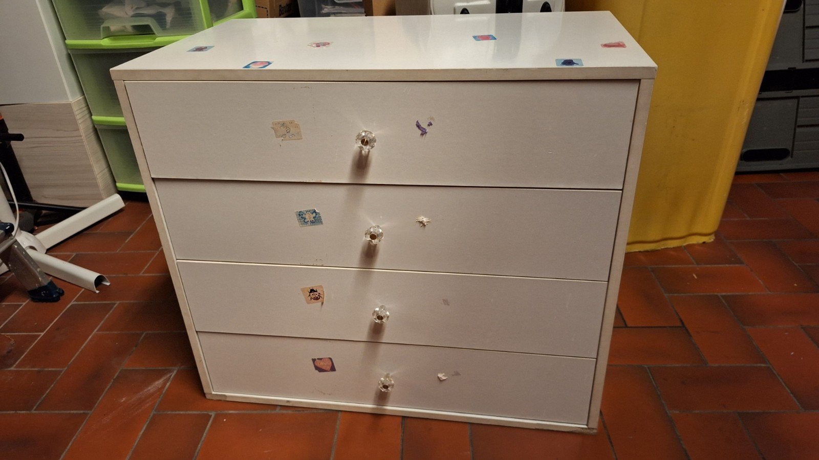 Witte commode, Huis en Inrichting, Kasten | Ladekasten, Ophalen