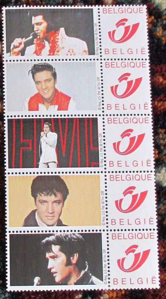 5 postzegels elvis met blijvende geldigheid, Sans timbre, Enlèvement ou Envoi, Non oblitéré, Timbre-poste
