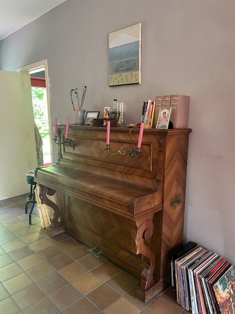 Piano met kandelaar gratis, Ophalen, Gebruikt, Piano