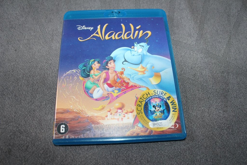 Blu-ray Aladdin, Cd's en Dvd's, Blu-ray, Ophalen of Verzenden, Gebruikt, Tekenfilms en Animatie