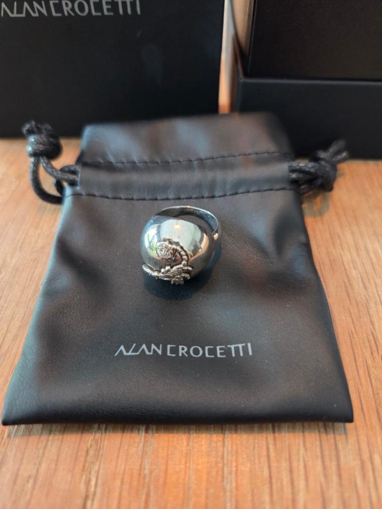 Bague Alan Crocetti, Bijoux, Sacs & Beauté, Enlèvement ou Envoi, Argent, Argent