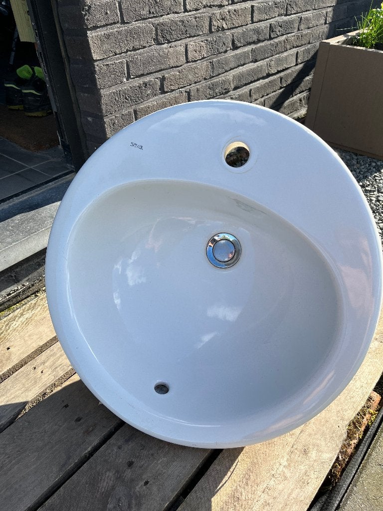 lavabo + kraan, Huis en Inrichting, Ophalen, Zo goed als nieuw, Overige typen