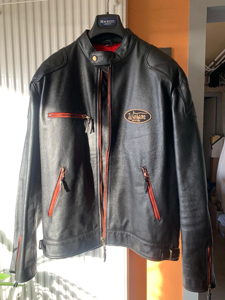 NIEUWE Warson Motors lederen jas XXL, Motoren, Kleding | Motorkleding, Ophalen, Heren, Jas | leer, Nieuw zonder kaartje