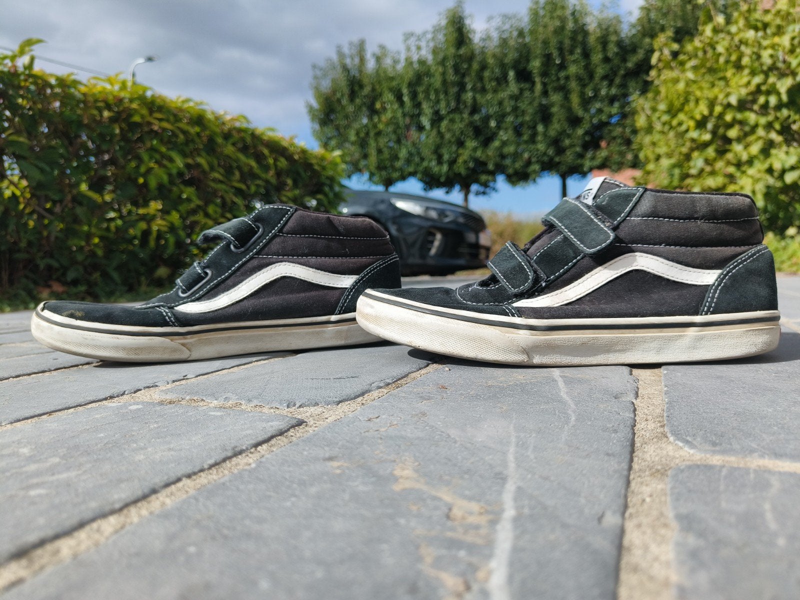hoge Vans zwart/wit sneakers, Watersport en Boten, Ophalen, Gebruikt
