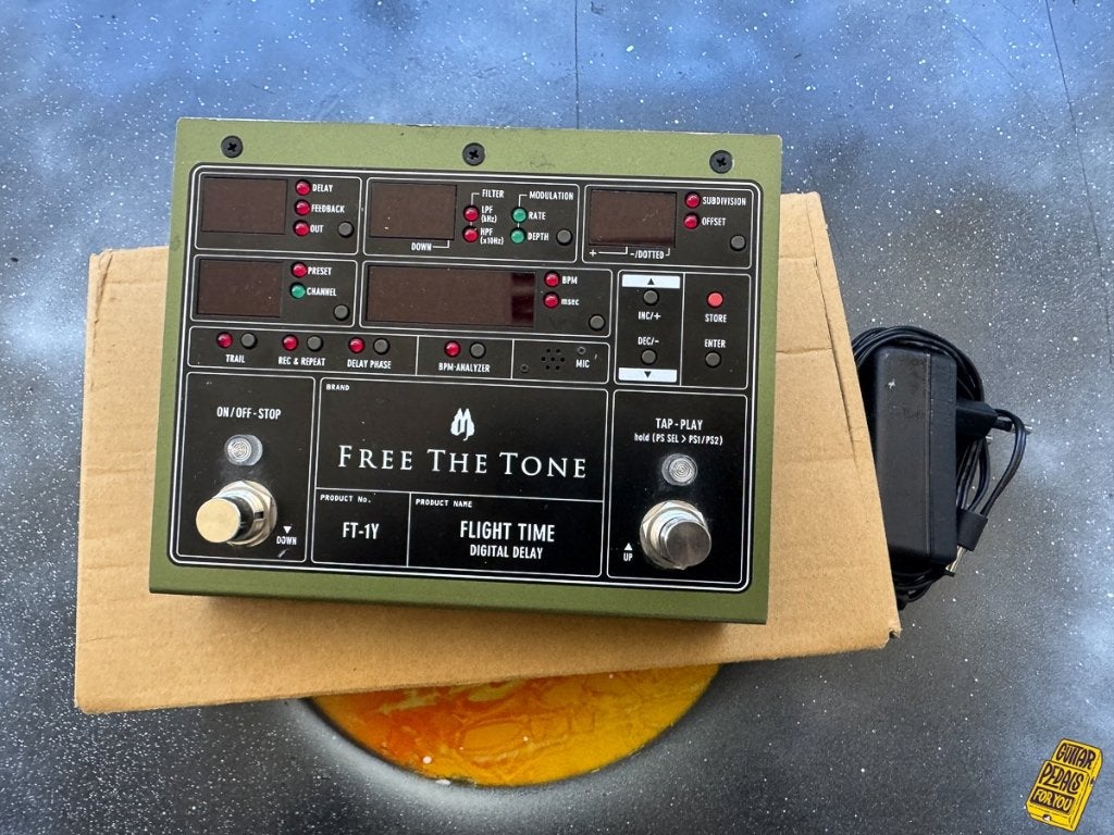 Free the Tone - Flight Time FT-1Y Digital Delay, Muziek en Instrumenten, Effecten, Zo goed als nieuw, Distortion, Overdrive of Fuzz