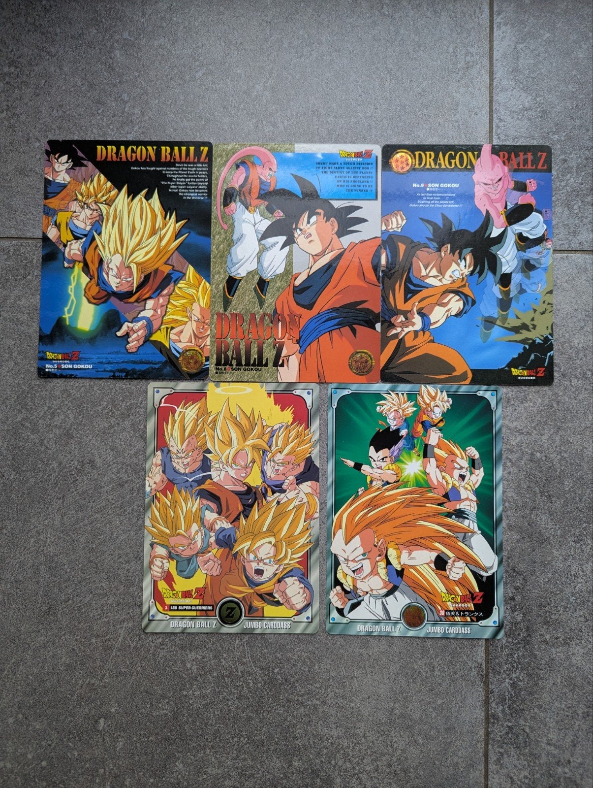 1995 Dragon Ball Jumbo Carddass Kaartenset van groot formaat, Ophalen of Verzenden