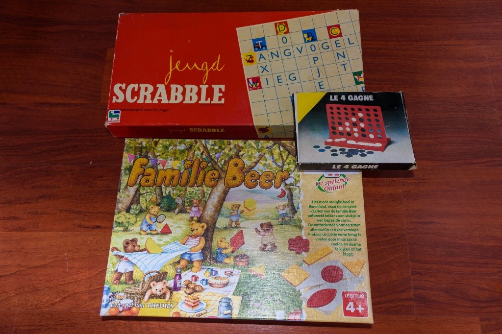 Pakket gezelschapspelletjes voor kinderen, Een of twee spelers, Ophalen, Gebruikt