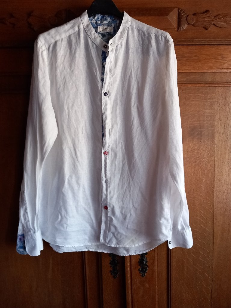 SSEINSE - chemise en lin - longues manches - taille 16 ans, Envoi, Comme neuf, Blanc, Sseinse