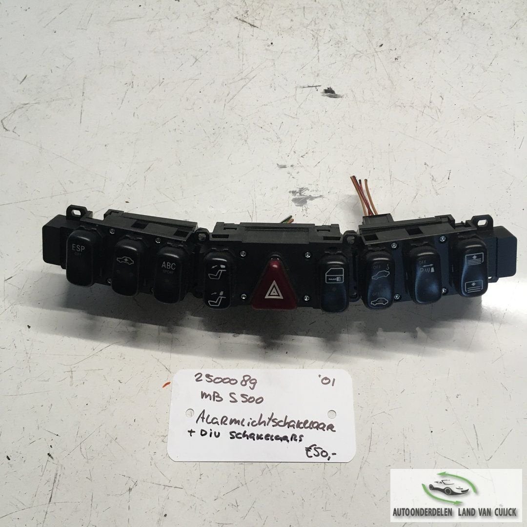 Mercedes S500 2001 25000098  Alarmlicht met diverse schakela, Gebruikt, -, -, Ophalen of Verzenden