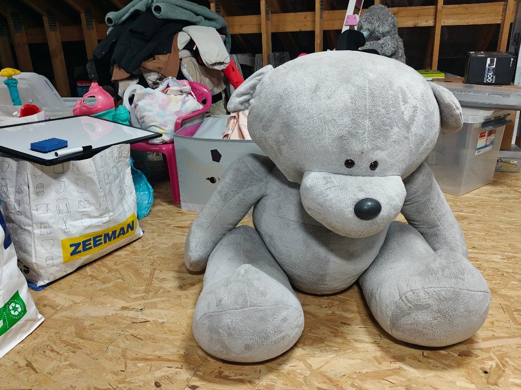 Grote teddybeer, Ophalen, Zo goed als nieuw, Stoffen beer