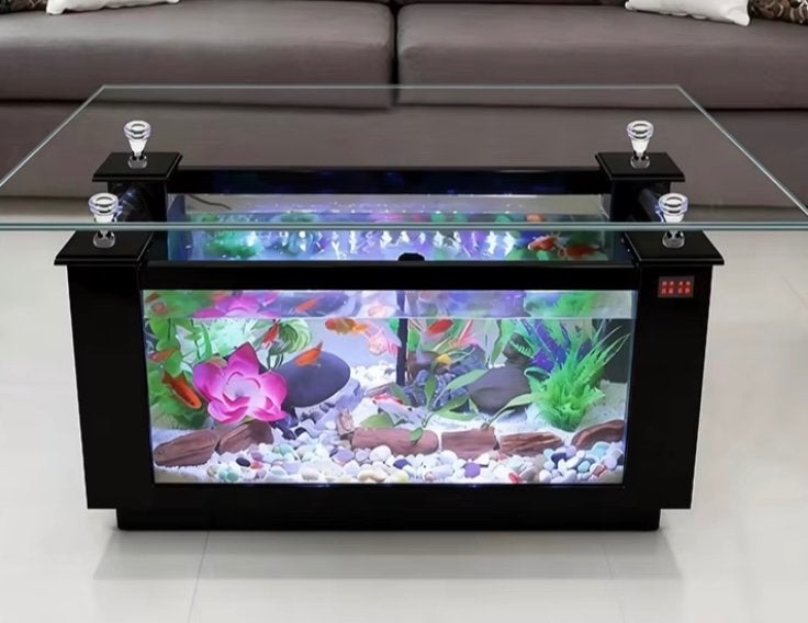 tafel aquarium, Maison & Meubles, Tables | Tables de salon, Enlèvement