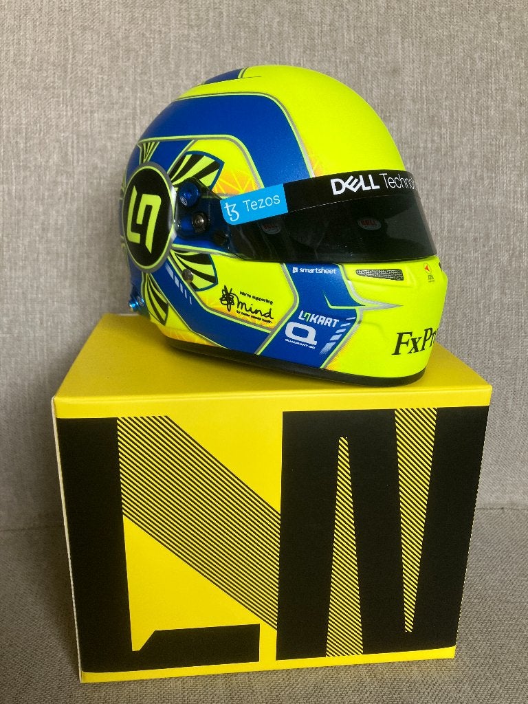 Lando Norris 1:2 2022 helmet F1 1/2 McLaren MCL36 Helm, Verzamelen, Ophalen of Verzenden, Nieuw, Formule 1
