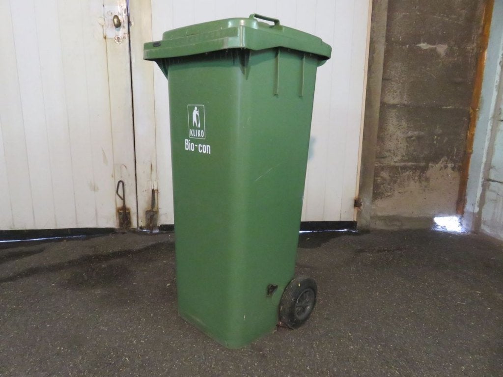 Groene rolcontainer afvalbak., Doe-het-zelf en Bouw, Ophalen