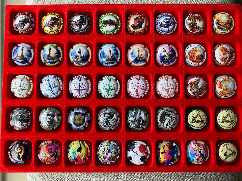 Lot B : 40 champagne capsules, Verzamelen, Complete verzamelingen en Collecties, Ophalen of Verzenden