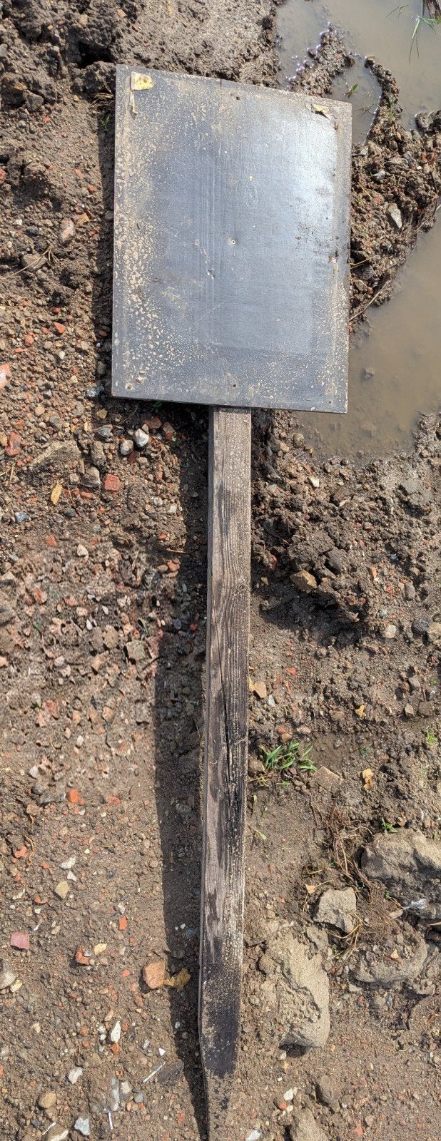 Houten paneel voor aanhangbord (gratis op te halen), Enlèvement