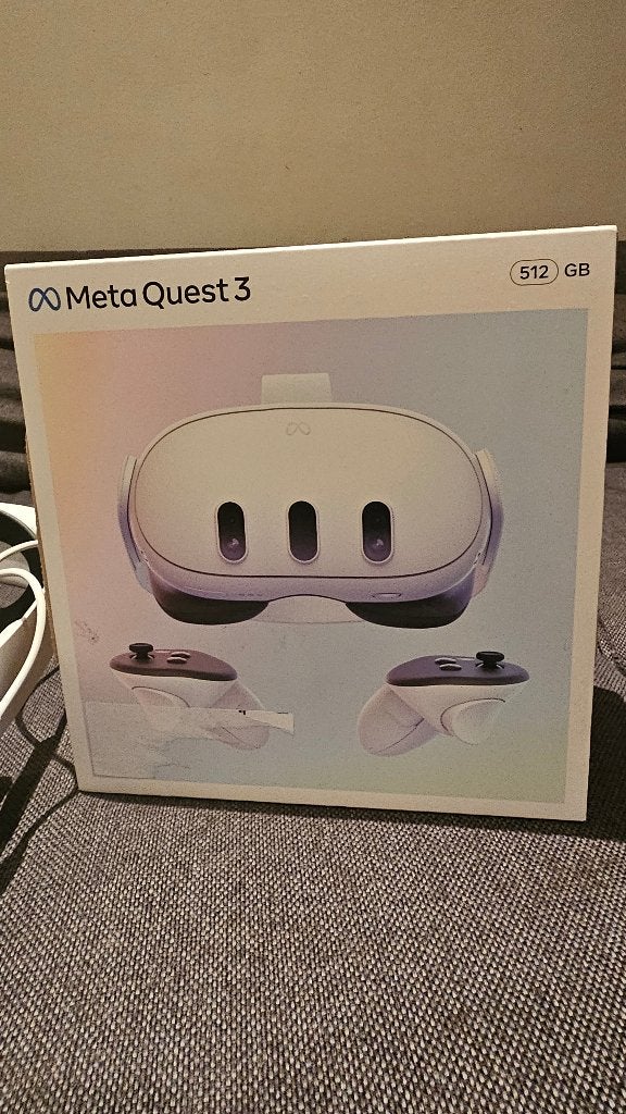 Meta Quest 3 512 Go, Consoles de jeu & Jeux vidéo, Virtual Reality, Enlèvement ou Envoi, Comme neuf, Lunettes VR, Autres plateformes