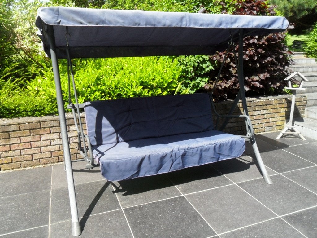 Balancelle de jardin de haute qualité pour 3 à 4 personnes, Jardin & Terrasse, Bancs de jardin, Enlèvement, Comme neuf, Aluminium