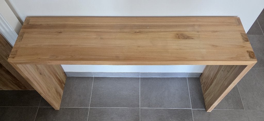 Bureau side table teak, Overige typen, 150 cm, Bruin, Zo goed als nieuw
