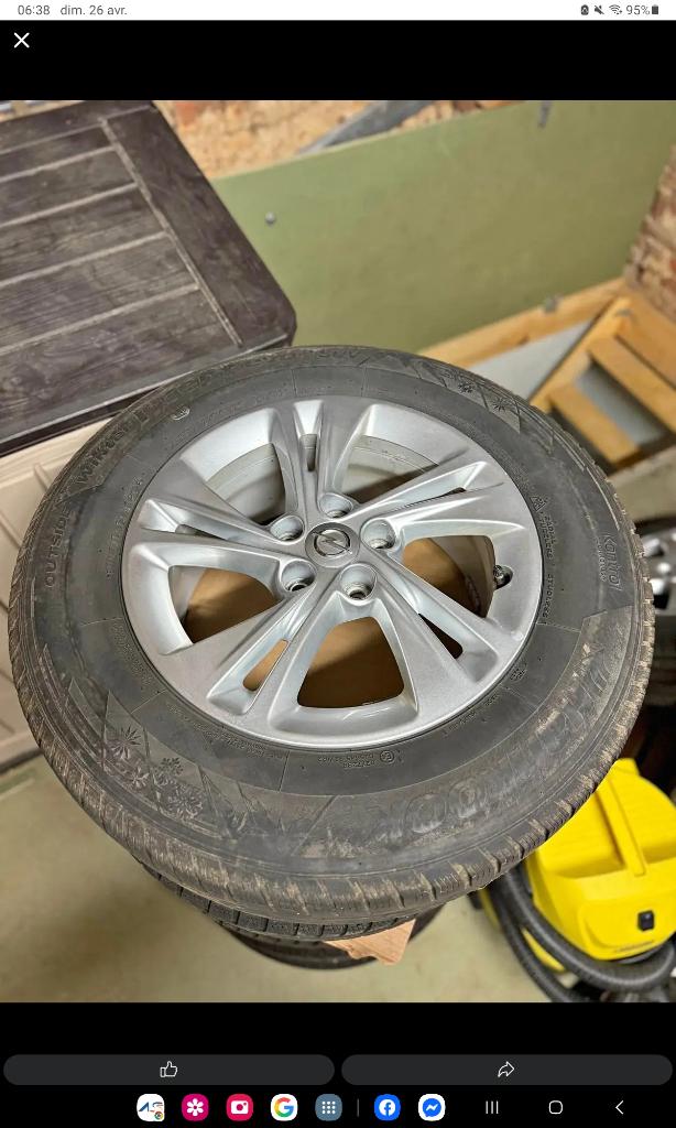 4 originele Opel Grandland X-velgen (5x108), Ophalen, Gebruikt, Opel