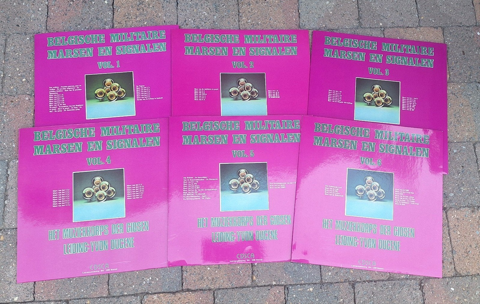 Lot Disques Marches Belge 6vol, Enlèvement