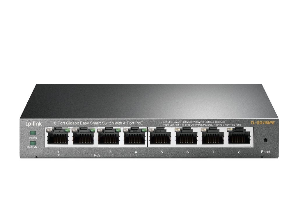8 poorts Gigabit Easy Smart Switch met 4 PoE+- poorten, Envoi