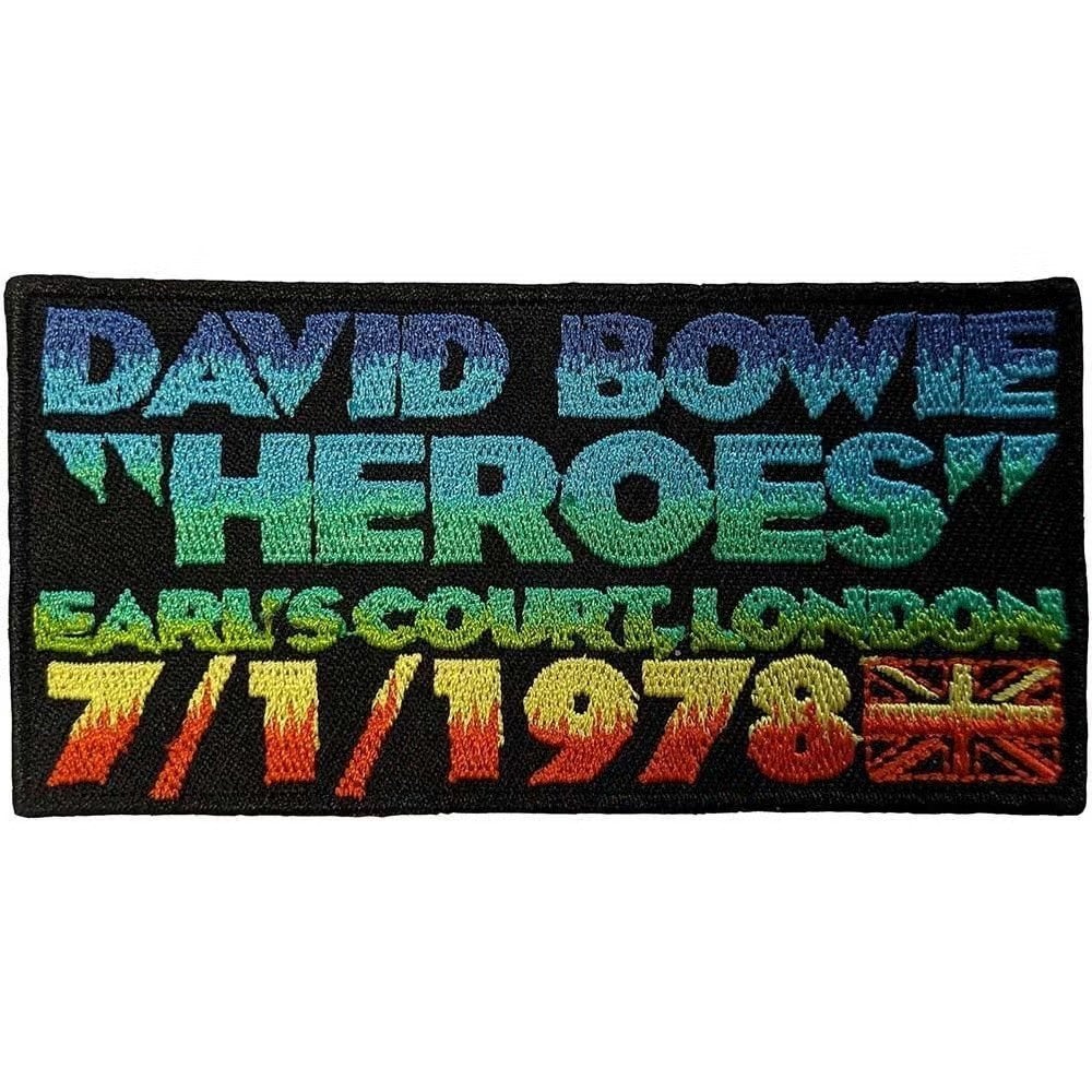 David Bowie - Heroes Earls Court Patch officiële merchandise, Ophalen of Verzenden, Nieuw