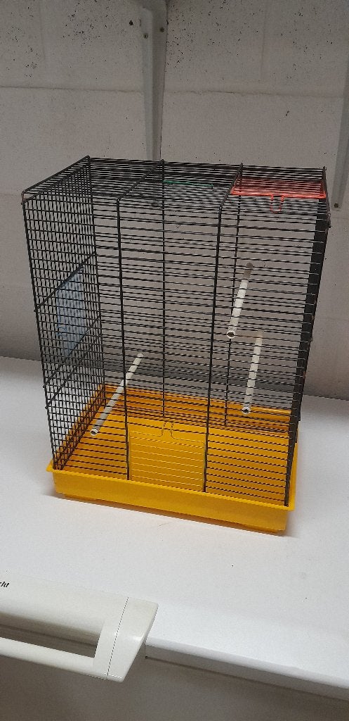 Vogelkooi H50x35x25cm, Dieren en Toebehoren, Vogels | Hokken en Kooien, Ophalen, Gebruikt, Metaal, Vogelkooi