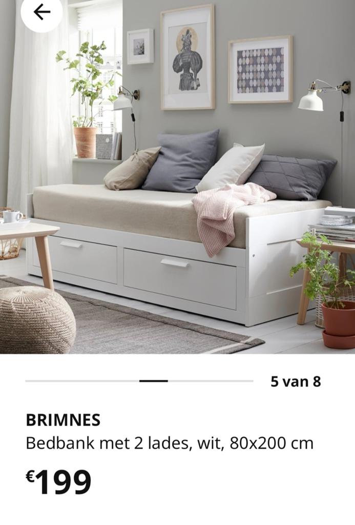 Uitschuifbed ikea ( nieuw), Huis en Inrichting, Ophalen