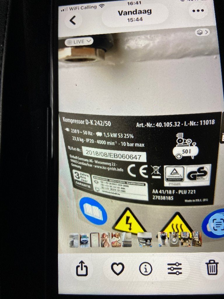Compresseur avec accessoires, Enlèvement, Neuf