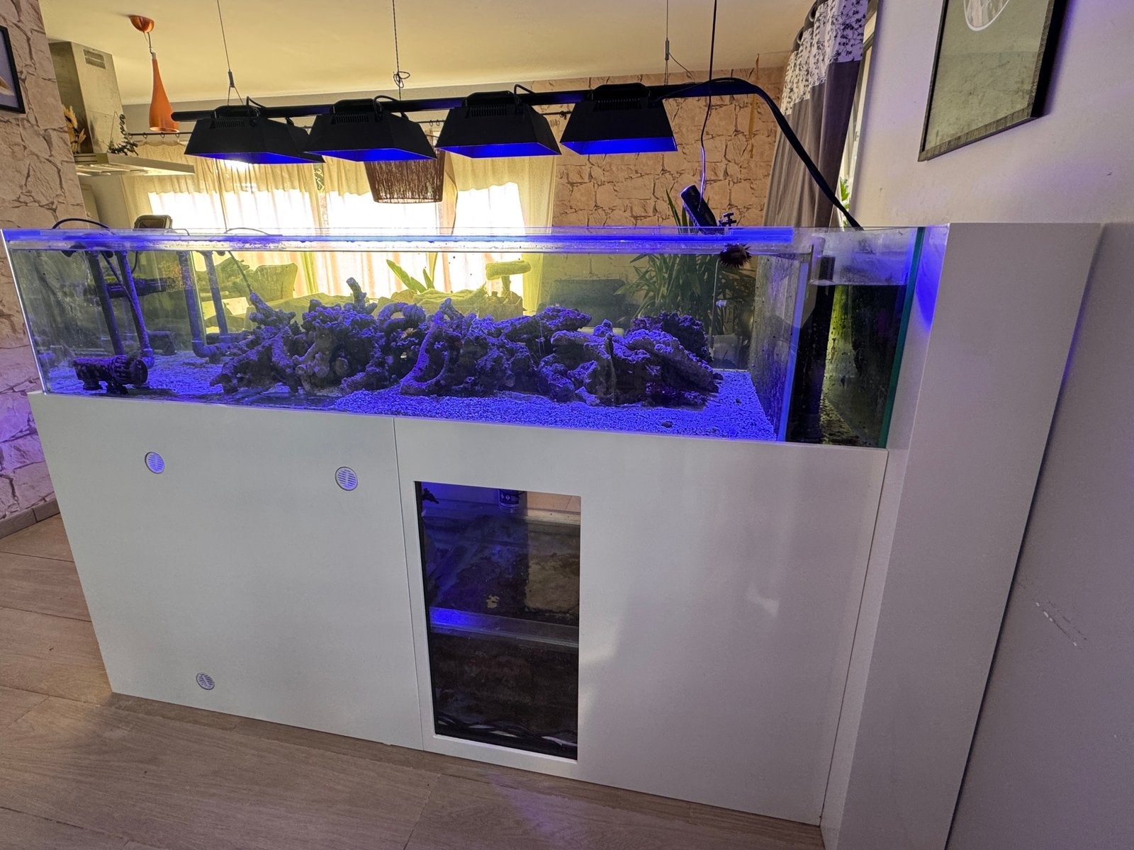 Aquarium marin shallow 190  84  40 cm et matériel récifal, Dieren en Toebehoren, Ophalen, Zo goed als nieuw, Aqua Medic