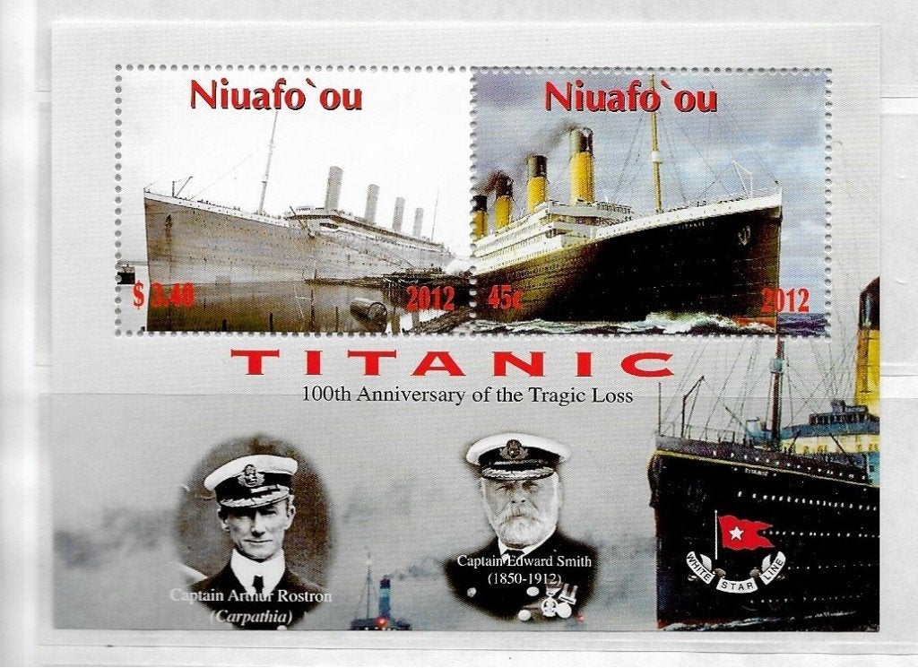 Timbres - Feuillet "Titanic" Niuafo Ou, Envoi, Non oblitéré