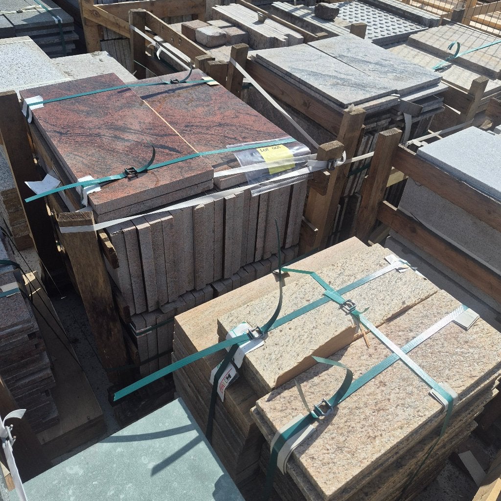 Groot lot natuursteen tegels - verkoop per pallet, Tuin en Terras, Ophalen, Zo goed als nieuw, Natuursteen, 10 m² of meer