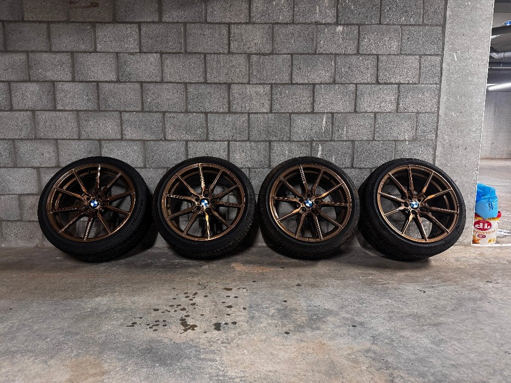 BMW M3 G80 19” Concaver CVR4 + Michelin winterbanden, Auto-onderdelen, Gebruikt, 275 mm, Banden en Velgen, Winterbanden