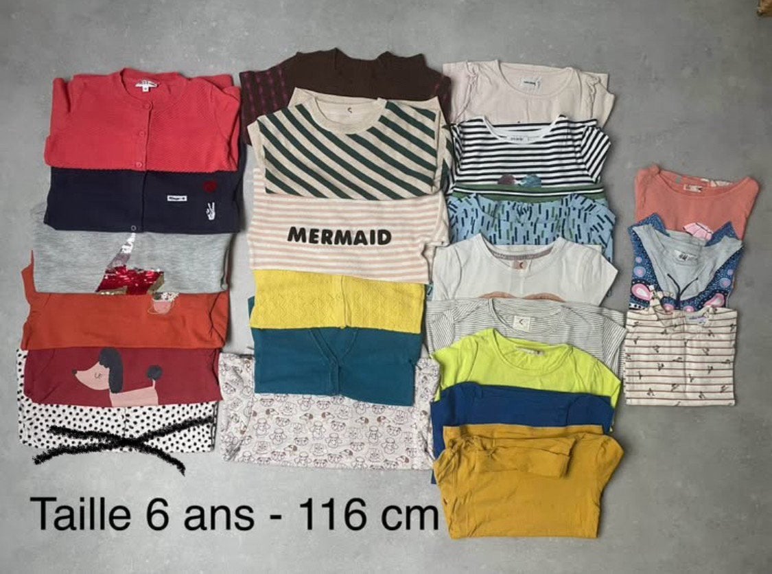 Vêtements fille taille 6 ans - 116 cm, Enfants & Bébés, Enlèvement, Utilisé, Fille