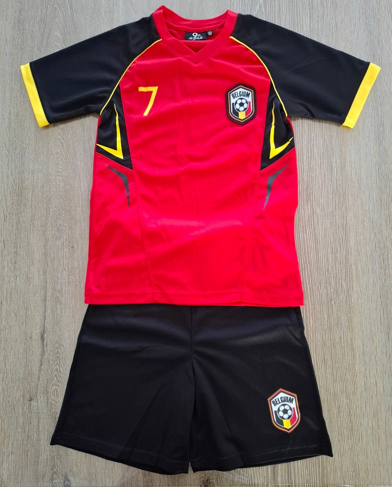 Voetbalsetje "de Belgen" -  de "Rode Duivels"in maat 134/140, Kinderen en Baby's, Kinderkleding | Maat 134, Ophalen, Gebruikt